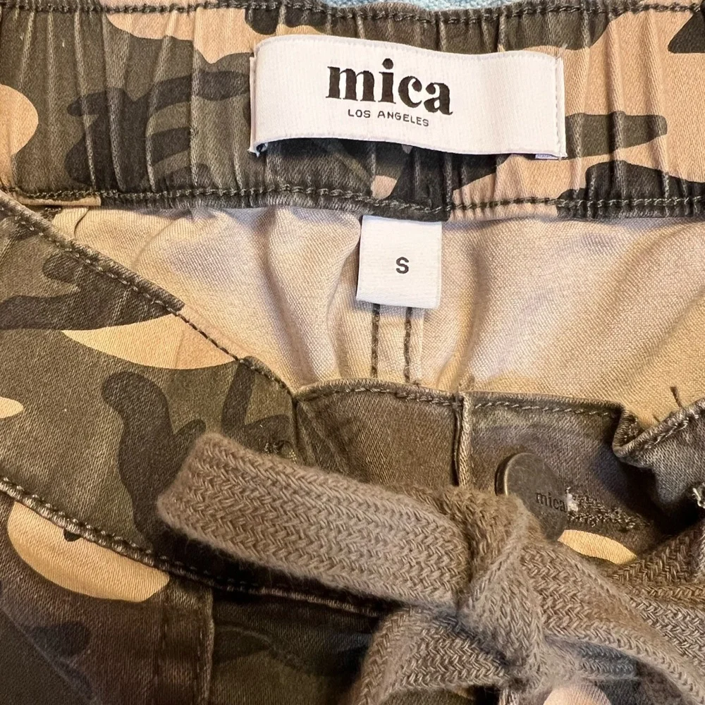 Mica Denim Camouflage High-Rise Utility Joggers